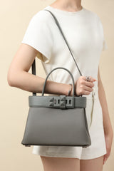 Hermes Women's Medor Lock Closure Togo Cowhide Handbag Solid Color Shoulder Crossbody Bag Bags H085055CKAB Ngvp #1771