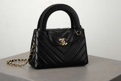Chanel Product-flag-2026 Spring/summer Mini Tote Bag V-line Kelly Black & Gold Clutch Stylish Sophisticated And Elegant Checkered Flap Bag Bags #196781