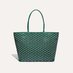 GOYARD Artois Men's Women's Y Word Old Flower Full Print Leather Shoulder Bag Zipper Closure Casual Tote Bags #77388