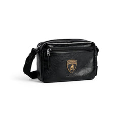 Balenciaga Men's And Women's Fashion Classic Solid-color Metal Badge Decorated Lambskin Shoulder Bag Crossbody Bag Bags 6461382AB0R1000 #79473