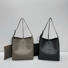 THE ROW Women's Fashion Solid Color Tote Leather Bucket Bag Bags Casual Handbag #75348
