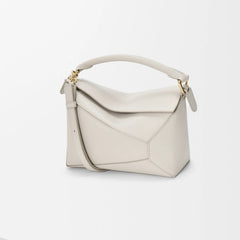 Loewe Women's Fashion Classic Solid Color Small Mini Soft Grained Cowhide Leather Puzzle Handbag Tote Shoulder Bag Bags A510P88X16-9567 #78731