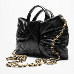 Chanel Women's Fashion Classic Solid Color Leather Bow Handbag Brand Logo Chain Bag Tote Crossbody Bag Bags #78911