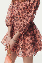 Chanel Women's Spring/summer Teaser Collection Hollow Out Logo Flower Print Fashion Elegant Dress Matching Shorts Dresses #81364