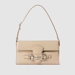 Gucci Primavera Series Clutch/shoulder Bag Horsebit Ristretto A Stylish And Elegant Horsebit-embellished Bag Adjustable Leather Shoulder Strap (18â€?2 Cm) Bags Bags #196586