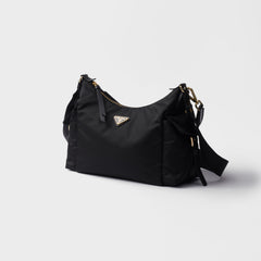 Prada Explore Women's Classic Solid Color Leather Zipper and Flap Pocket Recycled Nylon and Leather Handbag Shoulder Bag Crossbody Bag Bags #78673