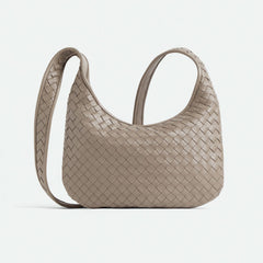 Bottega Veneta  Small Veneto Men's And Women's Fashionable Simple  Classic Checkered Weave Solid Color Leather Crossbody Bag And Handbag Bags 836918V5RI12816 #78345