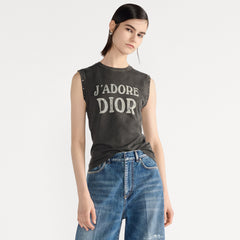 Dior Women's Summer Fashion Casual Solid Color Cotton Letter Sleeveless Tank Top Vest #78537