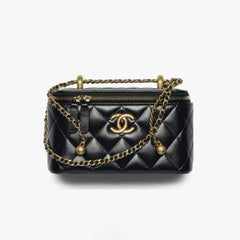 Chanel Women's Classic Fashion Solid Color Logo Sand Gold Buckle Zipper Chain Shoulder Bag Crossbody Bag Bags#78225