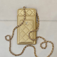 Chanel Women's Fashion Casual Leather Chain Logo Mobile Phone Bag Coin Purse Card Holder Bag Bags #78386