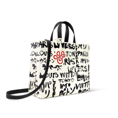 LOUIS VUITTON x Men's and Women's Shopper Tote Medium Bag Daily Cowhide Shopping Bag With Brand Logo Print #332254