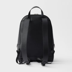 Prada Saffiano Classic Minimalist Business Backpack Printed Triangle Badge Adjustable Leather Shoulder Straps Two Way Zipper Closure Backpack  Bag Bags 2VZ102_9Z2_F0002_V_DOO #79175