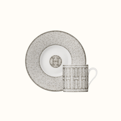 Mosaique au 24 Platinum Coffee Cup and Saucer