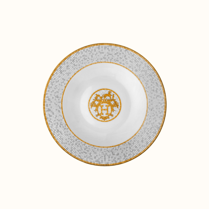 Mosaique au 24 Gold Soup Plate