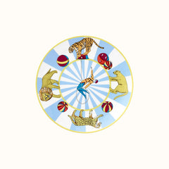Circus Dessert Plate Blue