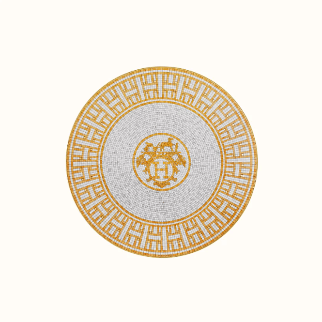 Mosaique au 24 Gold Dessert Plate